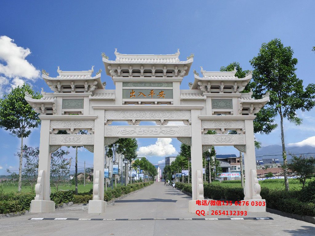 江西撫州鄉村寨門圖片_村口大門樓效果圖設計
