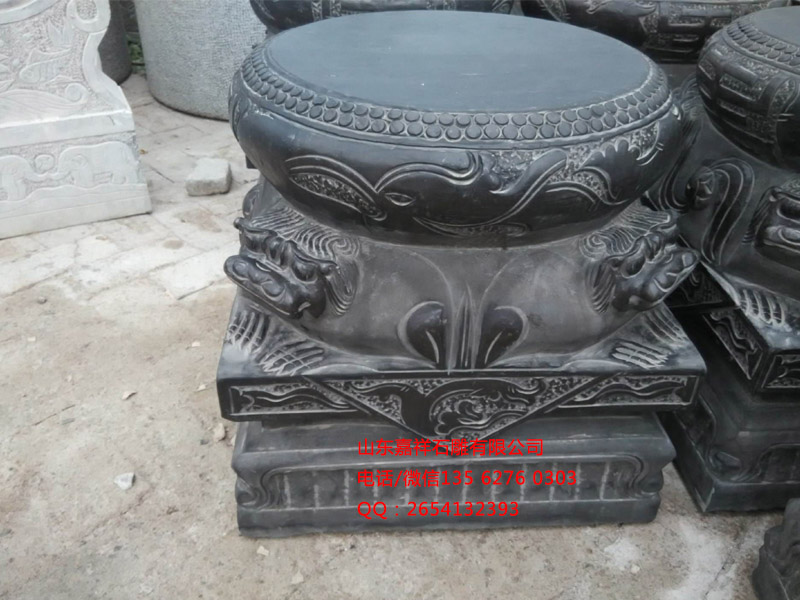 青石柱頂石圖片大全_古建筑柱墩圖片
