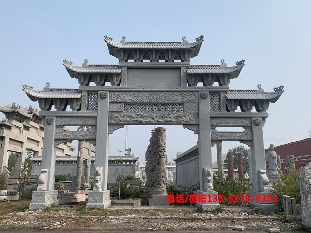 村道牌坊增加新農(nóng)村魅力