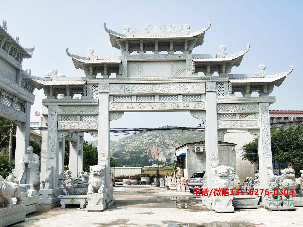 現代村莊入口牌坊圖片 現代村莊入口牌坊多少錢可以建好