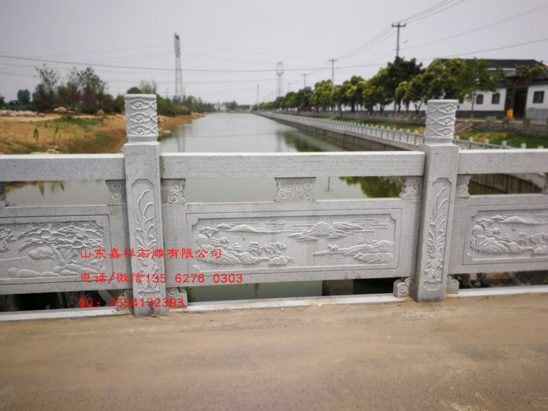 花崗巖石材河堤護欄圖片樣式