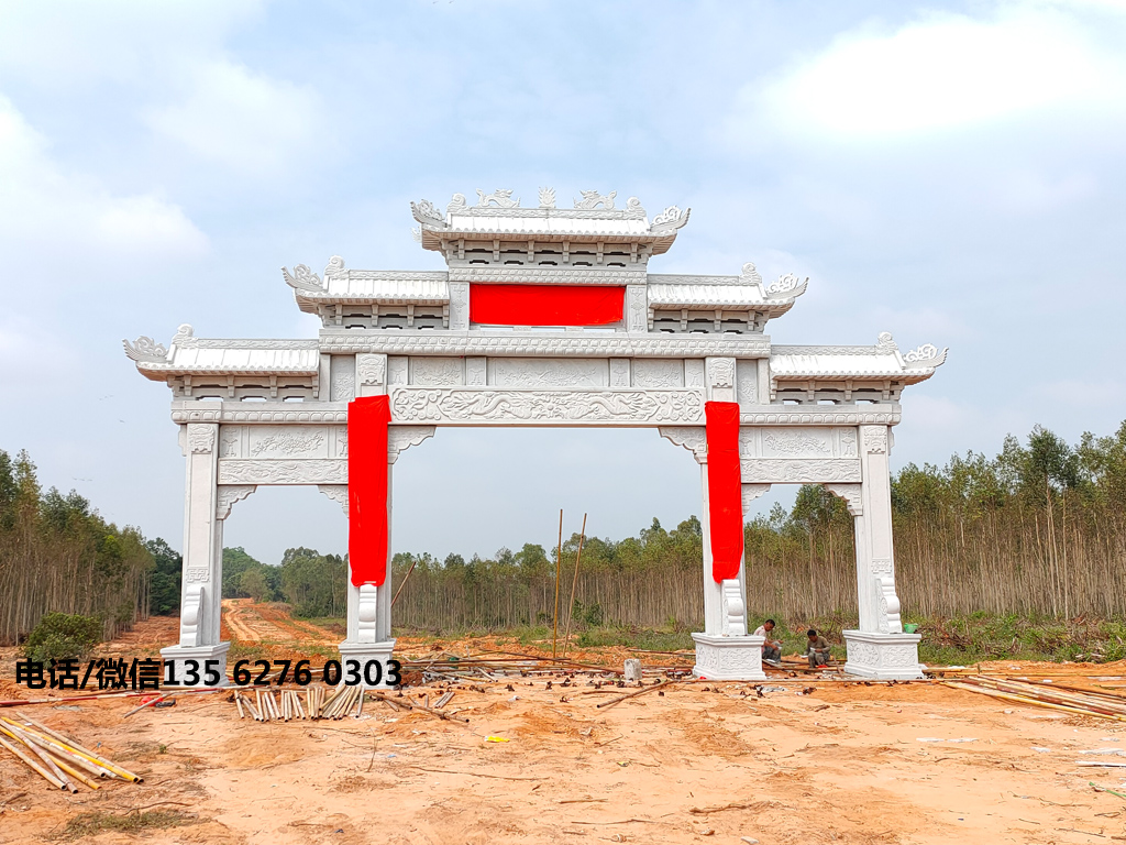 村頭石牌坊圖片 村頭石牌坊設(shè)計(jì)圖片大全
