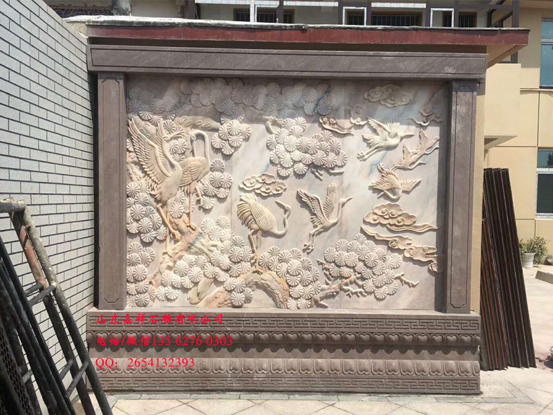 石雕照壁圖片